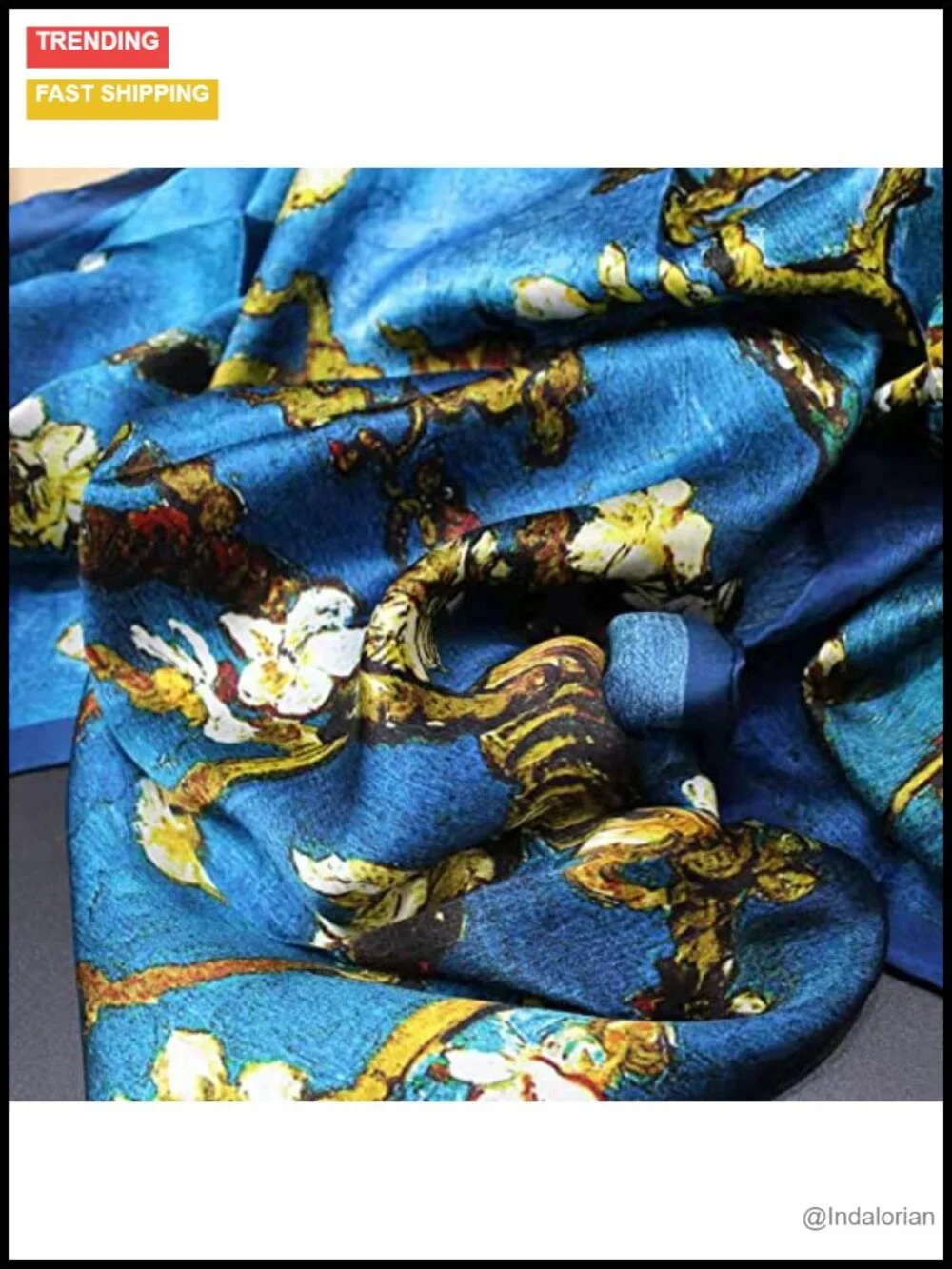 100% Mulberry Silk Large Square Shawl Scarf for Women